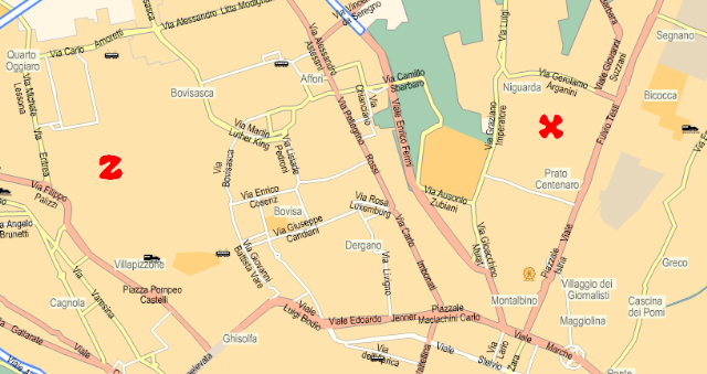 via castellammare e via racconigi