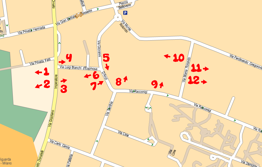 via racconigi e i lavori